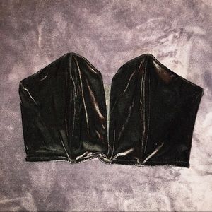 Velvet V-Cut Bra Top!